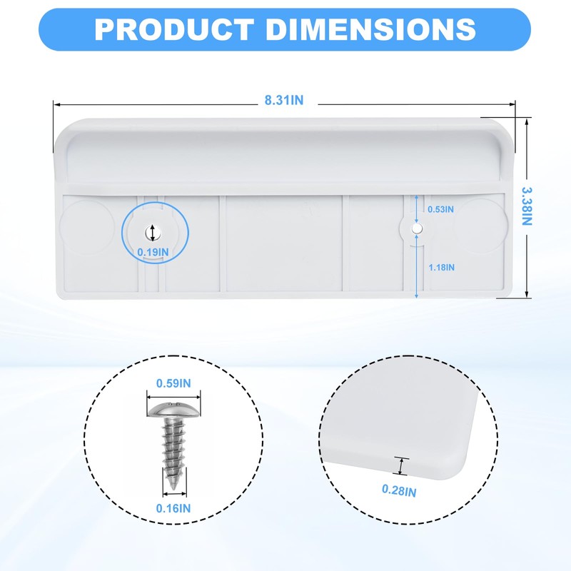 WP67005140 Refrigerator Freezer Door Handle Compatible with Whirlpool, Kenmore, Amana