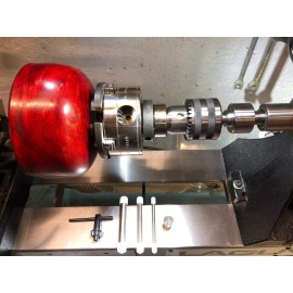 Simple Woodturning Tools Live Tailstock Drill Chuck Kit with Reversing Adapter for Woodturning Lathe MT2 - 1 1/4" - 8