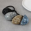 JewelVOX Hair Accessories, Glitter, Curve Plate, Women's, Stylish, Adult, Gray