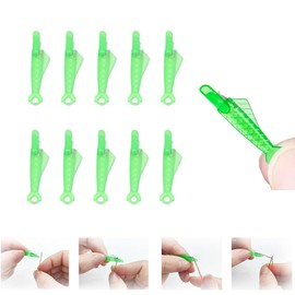 Dinghaole 10 Pcs Fish Mouth Sewing Machine Needle Threader, Automatic Sewing Needle Threader, 2024 Upgrade Quick Sewing Automatic Sewing Needle Threader for Craft DIY Tool