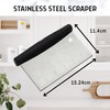 Stainless Steel Dough Scraper with Cover – Versatile Kitchen Tool,
