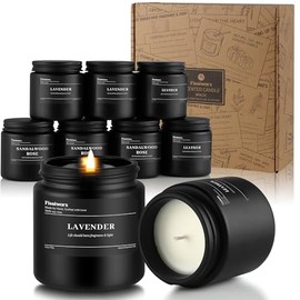 9 Pack Scented Candles Set Gifts for Men, Aromatherapy Candle Set with Scents （Lavender/Sandalwood Rose/Leather）- Gift for Dad, Boyfriend, Birthday, Father’s Day, Anniversary，Christmas Gifts