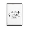 Hello Sweet Cheeks 5" x 7" UNFRAMED Bathroom Home Décor,