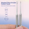 Wjelet Pusher 2-in-1 Manicure Cuticle Pusher Tool,Loop Cuticle Pusher Professional