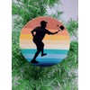 Pickleball Themed Christmas Ornament - Around 3" Tall (B73)