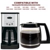 12-Cup Glass Carafe Replacement for Cuisinart Coffee Maker Models DCC-1200