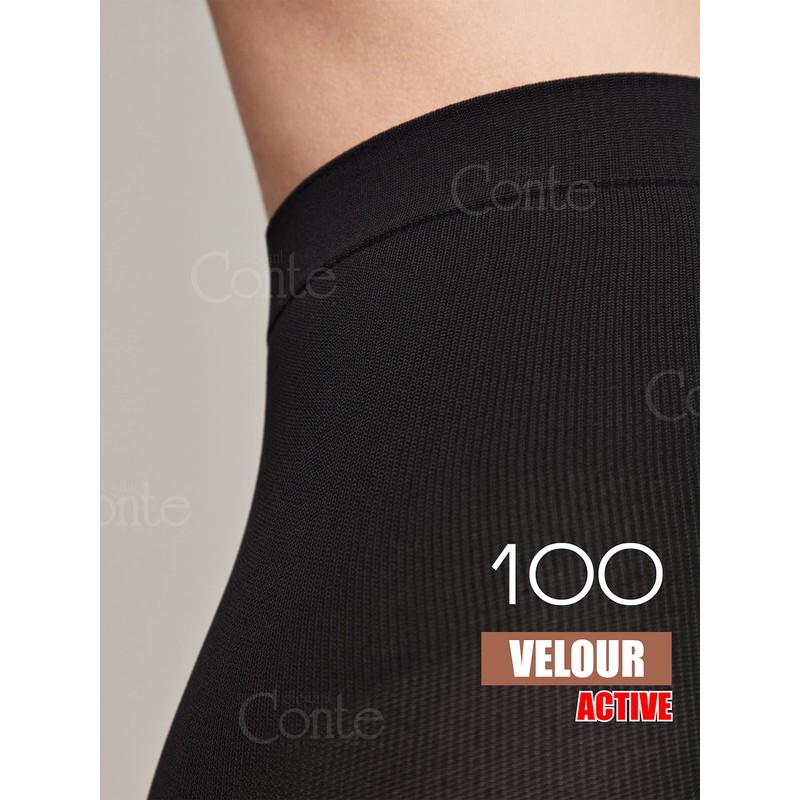 Conte Support & Compression Opaque Tights Velour Active 100 Den,