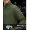 MAGCOMSEN Mens Softshell Jacket - No Hood Winter Jacket, Waterproof