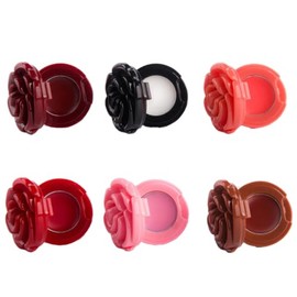 Ipetboom Estuche de 6 Labiales con Espejo: Bonito Estuche Vacío Rellenable, Ideal para Bálsamo Labial, Sombra de Ojos, Colorete Y Otros Cosméticos.