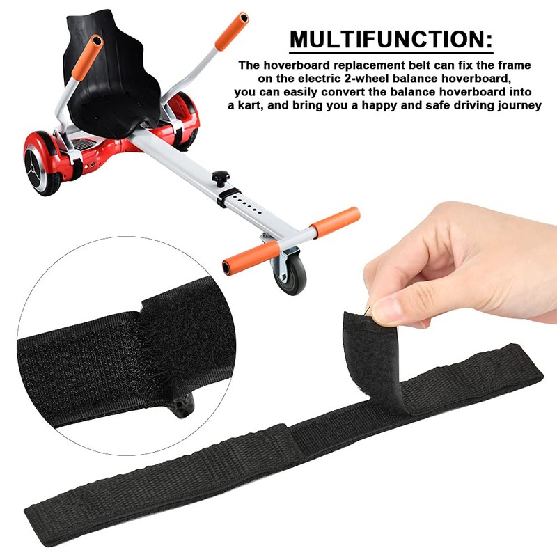 TIMESETL 10 Pieces Hoverboard Seat Attachment Straps, Adjustable Hoverboard Replacement