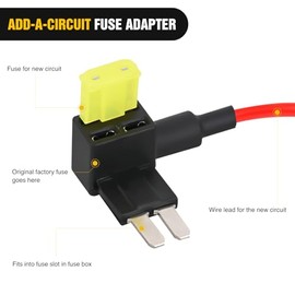 Nilight - Paquete de 10 adaptadores Micro de 2 fusibles Tap de 12 V para Coche, para añadir un Circuito ATR con Soporte de fusibles de 20 A II, adaptadores de Doble Circuito, para Coches, Camiones