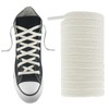 UamGlsob 5/16" Flat Cotton Shoe Laces for Sneakers, Wide Replacement