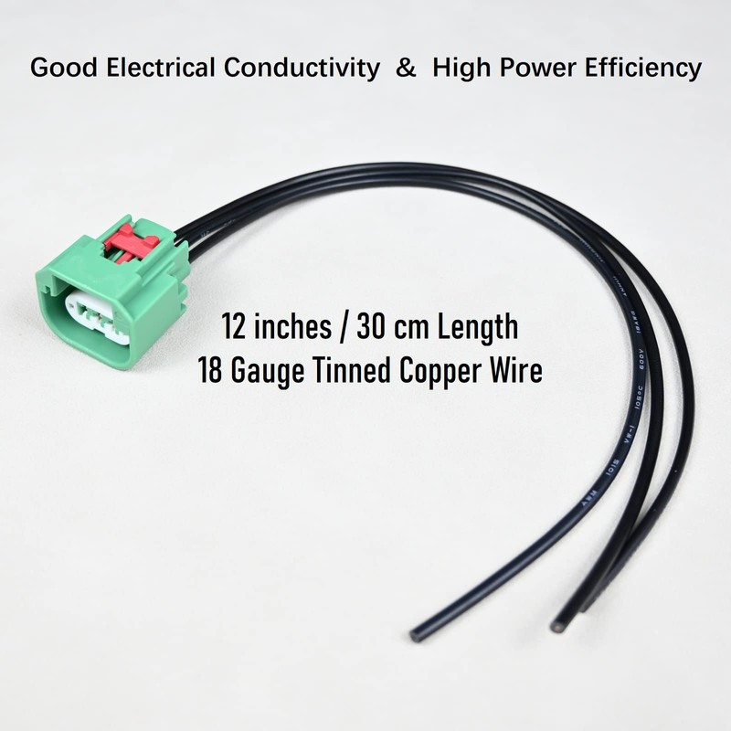 2PCS Headlight Connector Plug Pigtail Wiring Harness for Jeep RAM