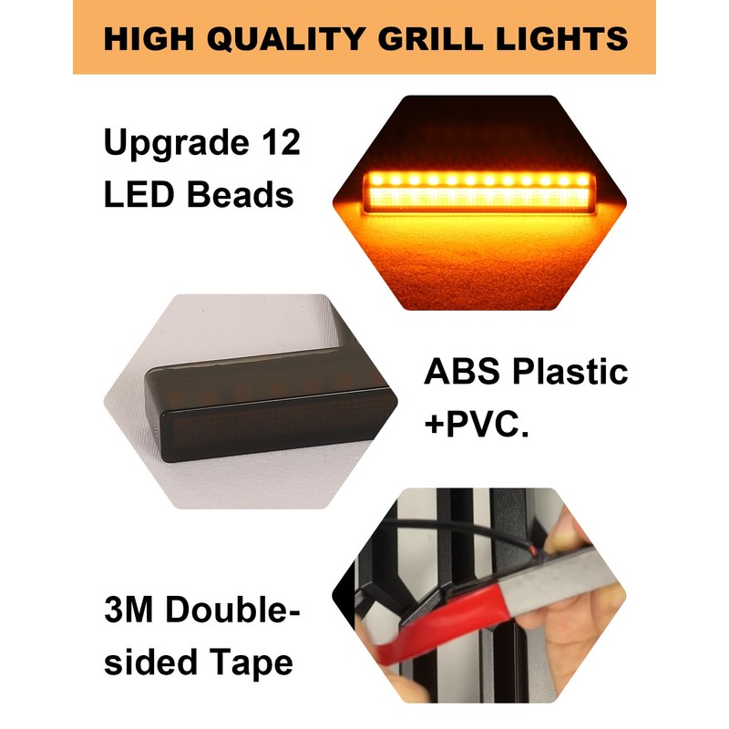 Grill LED Light for 2025-2019 Dodge Ram 1500 2500 3500
