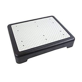 LA STURDY Non Slip Outdoor/Indoor Half Door Step, 19.25x15.5x4in, 440lbs Capacity, Modern Style, Rubber Material, Slip Resistant