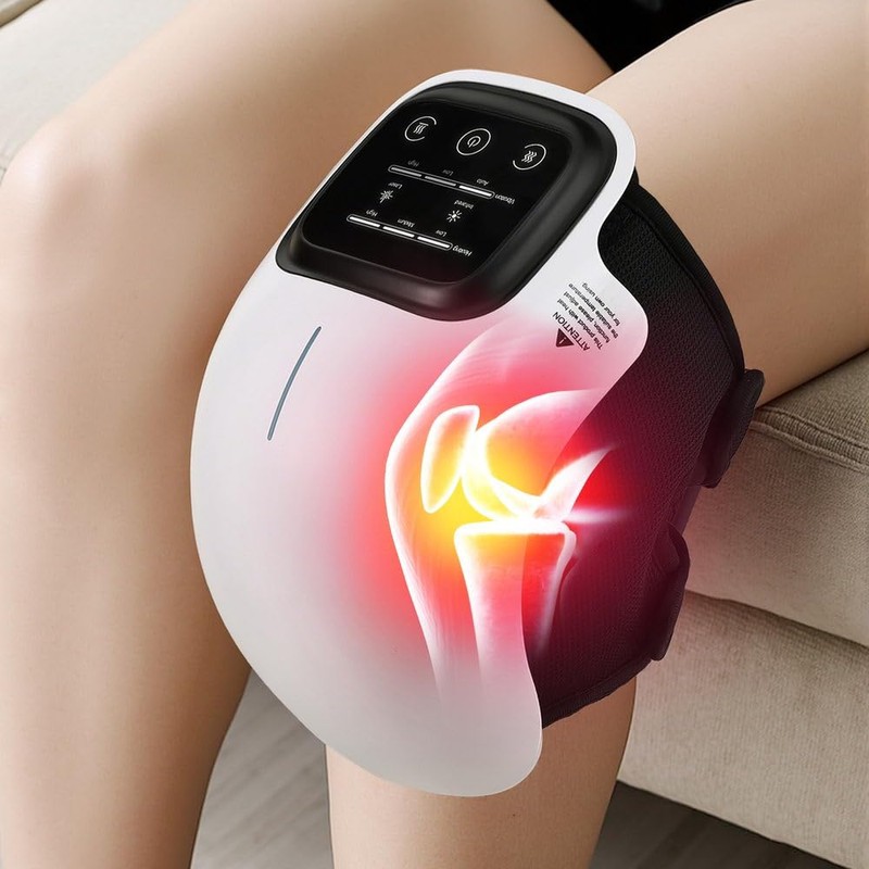 Livemor Knee Massager Vibration Infrared Heating Therapy Machine Elbow Relaxtion