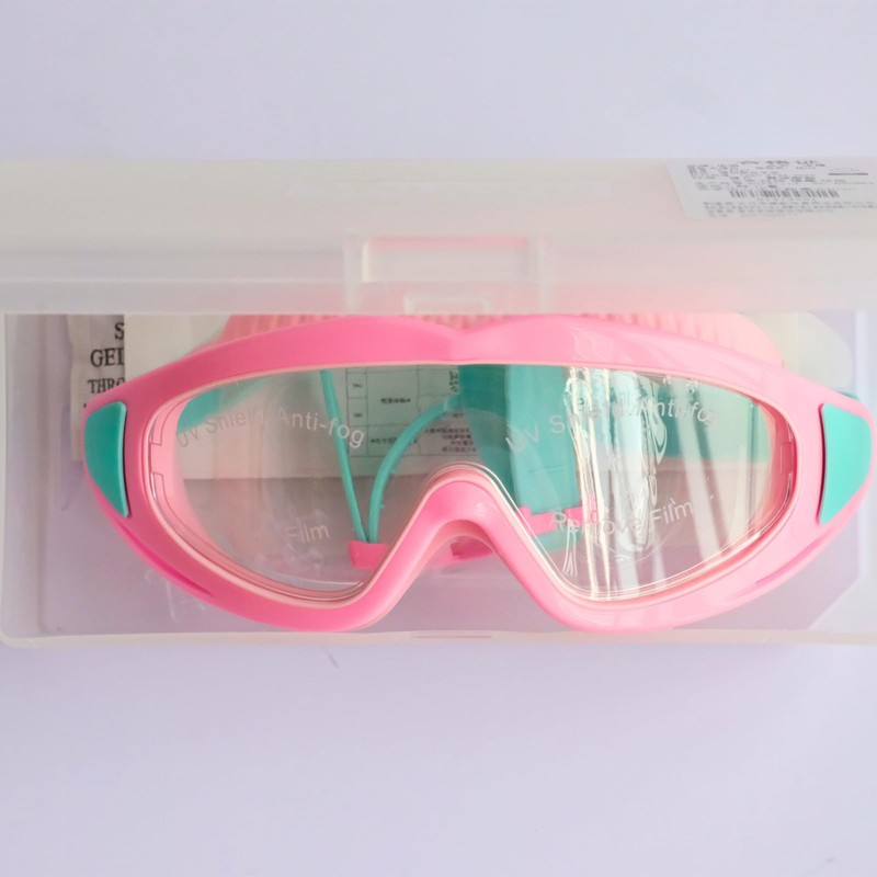 VerdeRoot Kids Big Frame Swimming Goggles with Anti-Fog Lenses, Waterproof