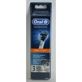 Oral-B 3 ORAL-B Deep Sweep Replacement Toothbrush Tooth Brush Heads Refills Triaction