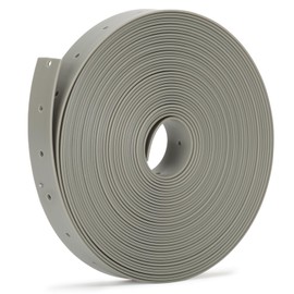 Plastic Hanger Strap 3/4 Inch x 30 FT Reinforced Flexible Hanger Strap for Pipe & Ducts Securing in Plumbing & HVAC, Gray