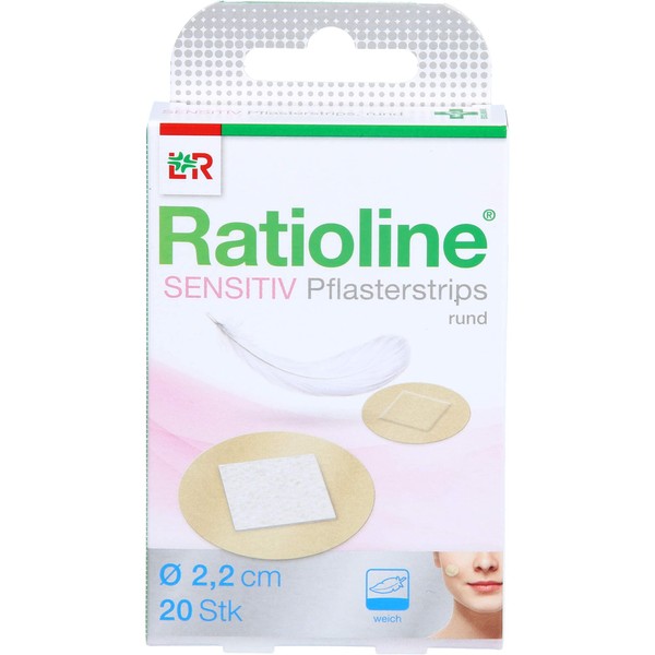 RATIOLINE Sensitive Plasters Pack of 20
