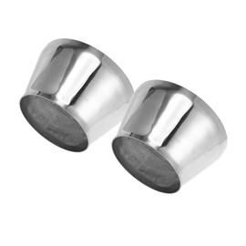 Motoforti Mandrel Exhaust Bend Elbow Concentric Reducer Car Exhaust Pipe Tubing Piping Adapter 6.25" OD to 8.5" OD 304 Stainless Steel Silver Tone 2 Pcs