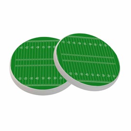 oFloral Gold White Snowflake Coasters for Drinks Christmas Element Winter Cups Place Mats for Home Decor Set of 2, 4 Inch