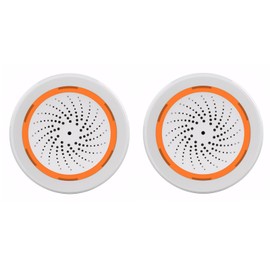 Mengshen 2 Pack WiFi Wireless Security Alarm Instant Phone AlertsTuya App Control No Hub Required Compatible with Smart Life/Tuya/Alexa/Google Assistant
