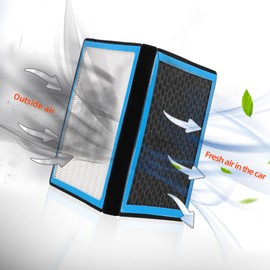 CF10374 Cabin Air Filter with Nutshell Activated Carbon Compatible with T2005-2021 Toyota Tacoma, Dodge Dart, Pontiac Vibe 2005-2023.