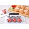 GRÄWE Hamburger Press for 3 Mini Burger Patties, 3 Mini