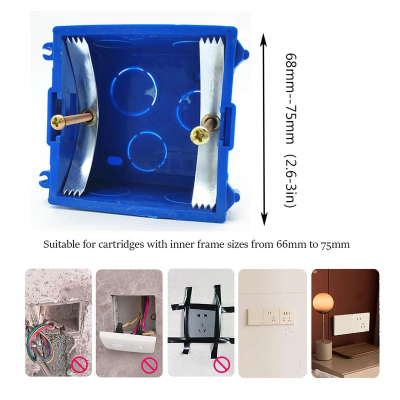 20Pcs Concealed Box Repairer Wall Box Repairer 86 Shrapnel Restorer