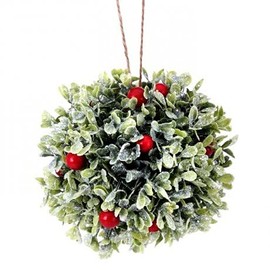 Frostbedeckte Beerenkugel Ornament