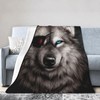 Algranben Wolf Throw Blanket Gifts for Adult Women Men Teens,