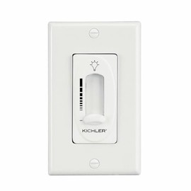 Kichler 337011WH Accessory Fan Light Dimmer Control, White, 5.5-Inch