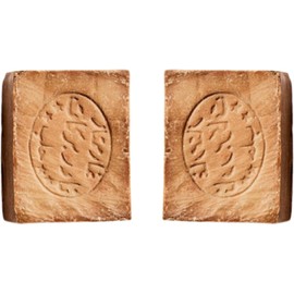 2 x Original Aleppo Soap 60%/40% - with Olive Oil 60% Laurel Oil 40% for Hair Face & Body - 100% Natural Vegan Product - Aleppo Soap Olive Oil Soap Handmade 200 g - Plastic-Free Packaging