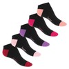 Footstar Men's and Women's Trainer Socks (10 Pairs) with Contrasting