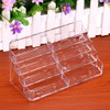 BTSKY 2Pcs 8 Pockets Acrylic Business Card Holder Stand Clear