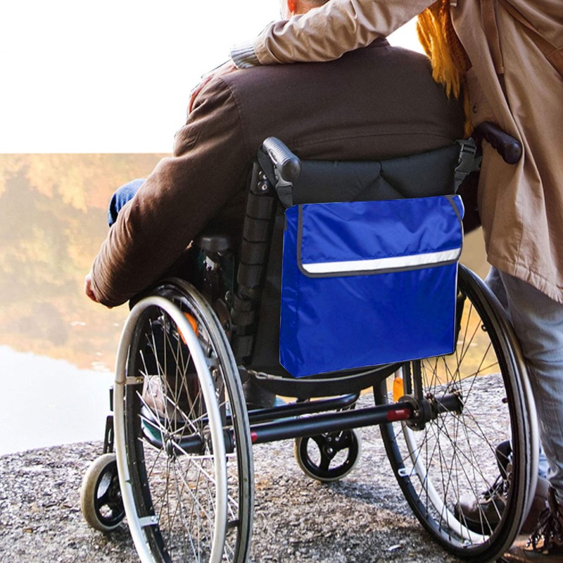 Wheelchair Backpack Bag Large Capacity Hanging On Wheelchair Mobility Scooter