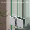4 Pcs Glass Door Hinge 90 Degree Double Side Shower