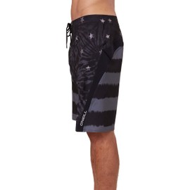 O'NEILL Mens Boardshorts Superfreak Series 20 Inch Black/Superfreak Patriot 29