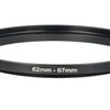 vhbw 62mm to 67mm Step Up Ring Adapter for Camera