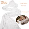 White Table Runner,Long table runner 90×300cm(35"x118"),for Wedding Table Decoration ,Birthday