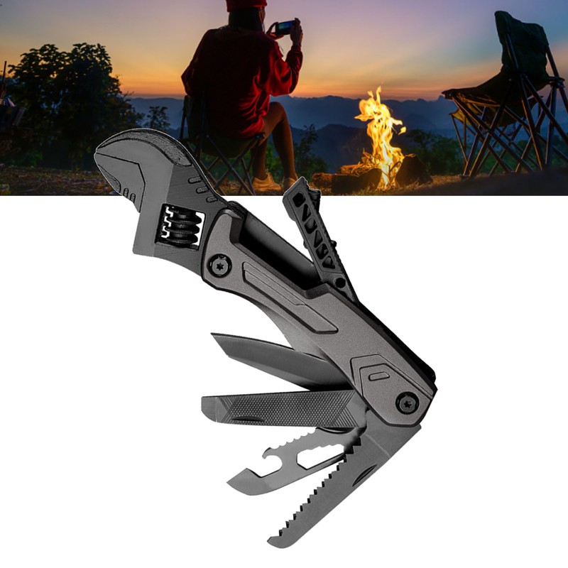 Multitool Wrench Adjustable Multifunctional Stainless Steel Combination Tool Portable for