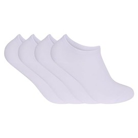 ArkXani® Kids Trainer Socks, 3 Pairs, Low Cut, Sports Running, School Socks, Boys Girls, Casual Socks (UK Size 9-12, White)