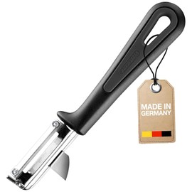 Westmark" Gentle Swivel Peeler for Left Handers, Stainless Steel Black/Silver, 16.5 x 3.7 x 1.8 cm