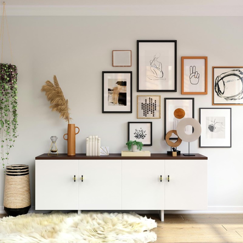 FILTA 2 Inch (55MM) Matte Black 10 Pack Cabinet Knobs,Black