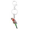 DOWAY Cute Macaw Parrot Keyring Car Accessories Key Charms Purse