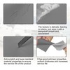 SecosAutoparts Dark Gray Center Console Lid Armrest Cover Leather Replacement