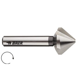 BAER HSSG 90° Countersink 12.4 mm (for M 6) - Countersink Drill - Deburring - Countersink - Countersink - Countersink - Countersink - Countersink - Hand Countersink - Countersink