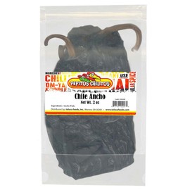 PEPITOS CHILITOS/Chile Ancho 3 oz. Resealable Bag - Natural and Premium - Great For Mexican Recipes Like Salsa, Tamales, and Stews.