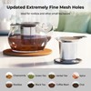 Reinmoson Tea Infusers Food Grade Silicone and 304 Stainless Steel
